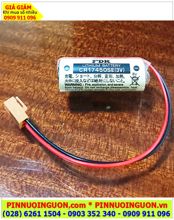 Pin FDK CR17450SE ; Pin nuôi nguồn PLC FDK CR17450SE lithium 3v 4/5A 2500mAh _Made in Japan